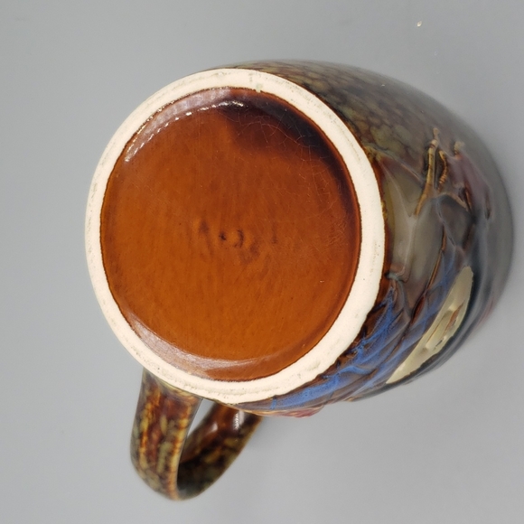 Ceramic Marbleized Holiday winter Snowman Mug Large - Picture 5 of 5